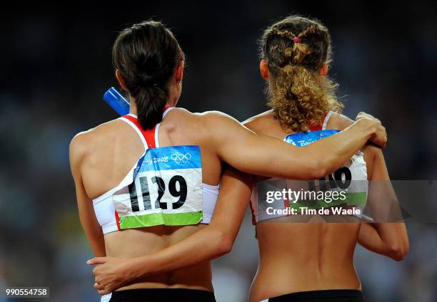 Athleticsteam Belgium, Gevaert Kim , Borlee Olivia , Celebration Joie Vreugde, Illustration Illustratie, Women 4 X 100 Women Relay Final, Athletisme...