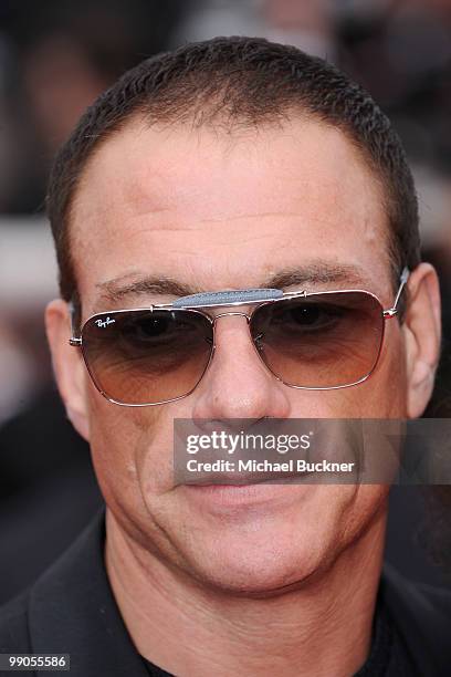 Jean Claude Van Damme attends the "Robin Hood" Premiere at the Palais des Festivals during the 63rd Annual Cannes Film Festival on May 12, 2010 in...