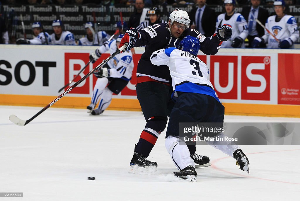 Finland v USA - 2010 IIHF World Championship