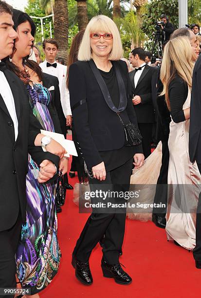 Mireille Darc attends the 'Robin Hood' Premiere at the Palais De Festivals during the 63rd Annual Cannes Film Festival on May 12, 2010 in Cannes,...