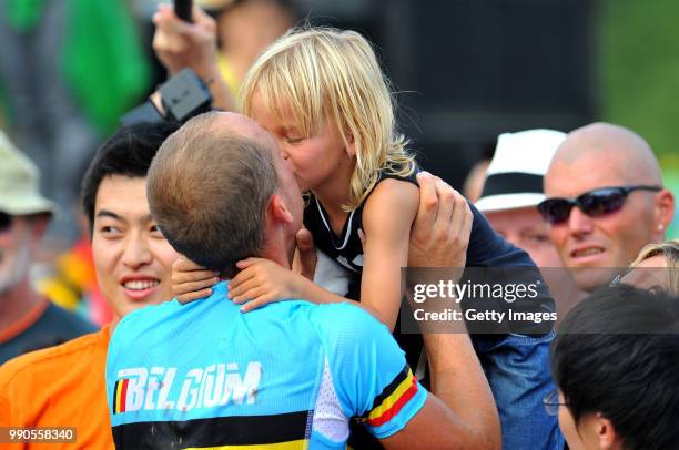 Beijing Olympics, Cycling : Mountain Bike Mennys Sven , Nys Family , Vtt Mtb, Laoshan Mountainbike Venue, Olymische Spelen, Jeux Olympique, Tim De...