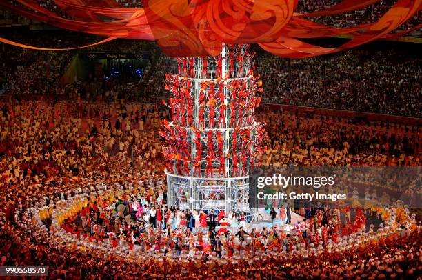 Closing Ceremonyillustration Illustratie, Artist Figurant, National Stadium Stadion, Birds Nest, Olymische Spelen, Jeux Olympique, Tim De Waele