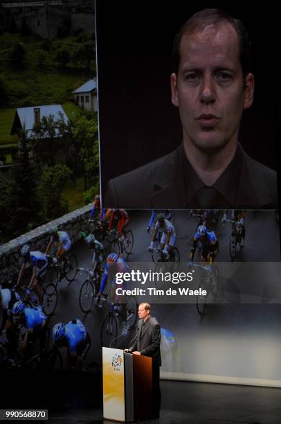 Presentation Tour De France 2009Christian Prudhomme Tdf Directeur, Ronde Van Frankrijk, Tdf, Tim De Waele