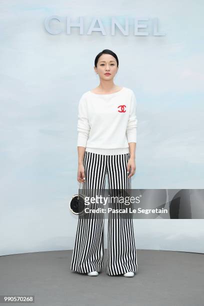 Zhou Xun attends the Chanel Haute Couture Fall Winter 2018/2019 show as part of Paris Fashion Week on July 3, 2018 in Paris, France.
