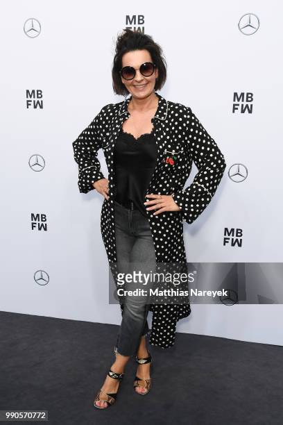 Astrid Rudolph attends the Maisonnoee show during the Berlin Fashion Week Spring/Summer 2019 at ewerk on July 3, 2018 in Berlin, Germany.