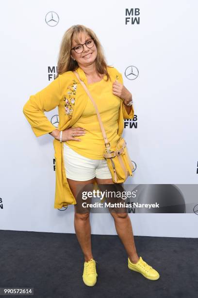 Maren Gilzer attends the Maisonnoee show during the Berlin Fashion Week Spring/Summer 2019 at ewerk on July 3, 2018 in Berlin, Germany.