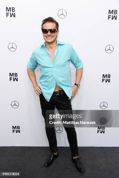 Roman Knizka attends the Maisonnoee show during the Berlin Fashion Week Spring/Summer 2019 at ewerk on July 3, 2018 in Berlin, Germany.