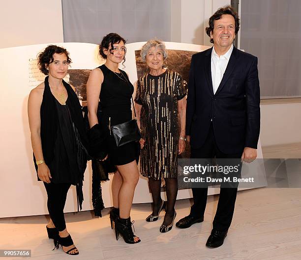 Joan Burstein with her son Simon and granddaughters attend the party to celebrate Browns' 40th Anniversary, at The Regent Penthouses and Lofts on May...