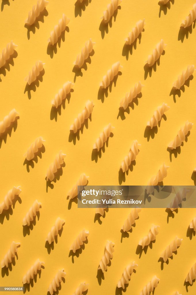 Fusilli Noodles Background