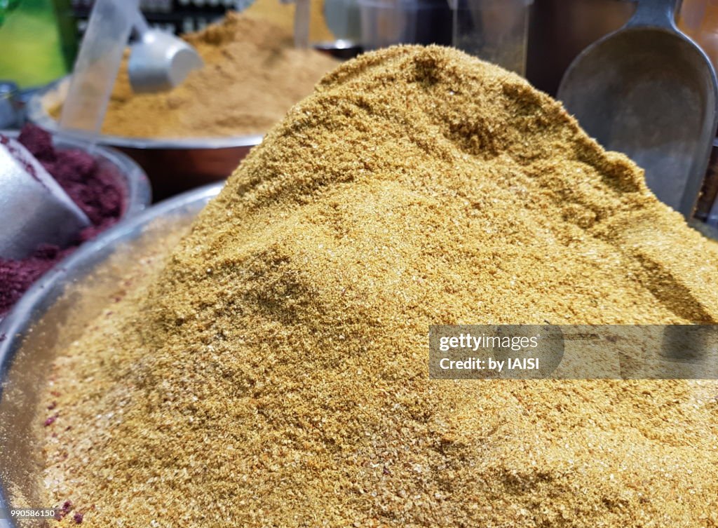 Heap of spices , cumin