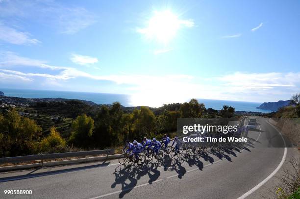 Team Quick-Step Innergetic 2009 Illustration Illustratie, Peleton Peloton, Landscape Paysage Landschap, Barredo Carlos , Boonen Tom /De Jongh Steven...