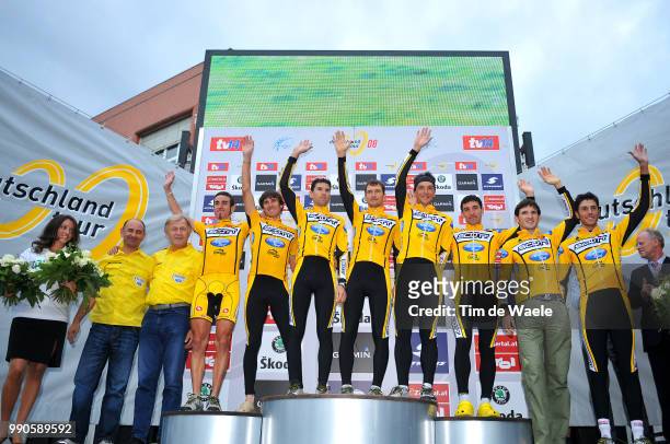 Tour Of Germany, Stage 8Podium, Bertogliati Rubens , Belohvosciks Raivis , Canada Gracia David , Gonzalez Baeza Hector , Capecchi Eros , De La Fuente...