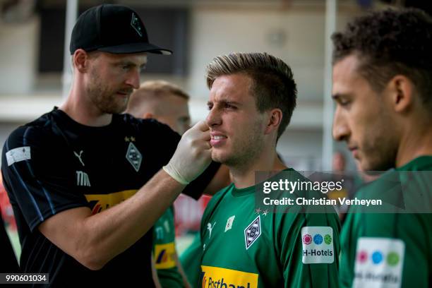 Patrick Herrmann during a lactate test of Borussia Moenchengladbach at Esprit Arena on July 03, 2018 in Duesseldorf, Germany.