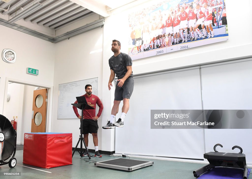 Arsenal Players Pre-Season Training Session