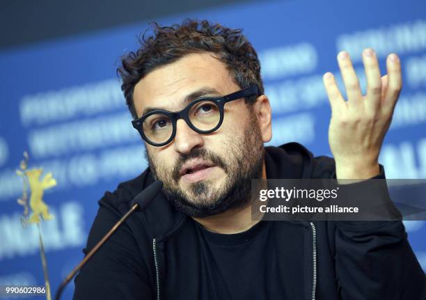 February 2018, Germany, Berlin, Berlinale 2018, photocall, 'Museum' :Director Alonso Ruizpalacios. The film runs in the 'Berlinale Special' section...