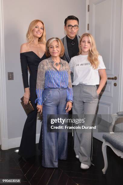 Petra Nemcova, Desiree Bollier, Hu Bing and Ellie Goulding attend the CNMI Green Carpet Talent Competition judging day at Avenue Franklin Roosevelt...