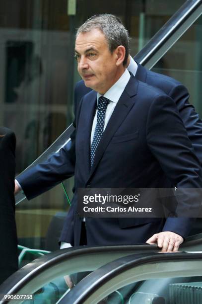 Jose Luis Rodriguez Zapatero attends an event organized by 'Mujeres por Africa' Foundation on July 3, 2018 in Madrid, Spain.