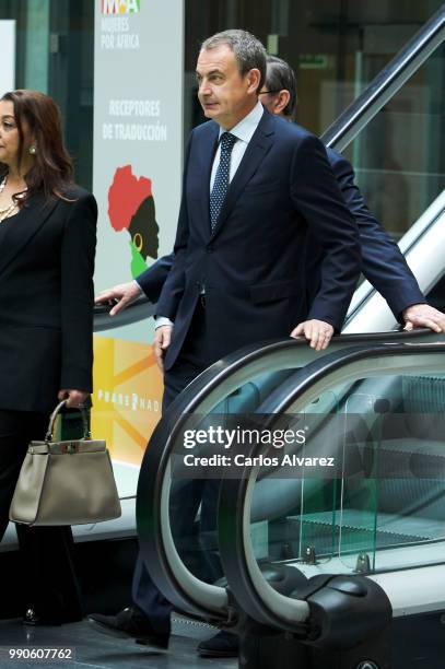 Jose Luis Rodriguez Zapatero attends an event organized by 'Mujeres por Africa' Foundation on July 3, 2018 in Madrid, Spain.