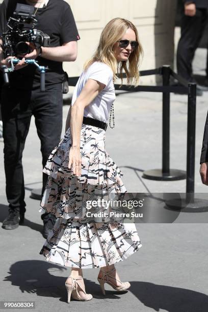 Vanessa Paradis attends the Chanel Haute Couture Fall Winter 2018/2019 show as part of Paris Fashion Week on July 3, 2018 in Paris, France.