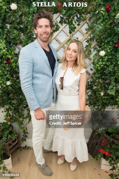 Stella Artois hosts James Cannon and Joanne Froggatt at The Championships, Wimbledon as the Official Beer of the tournament at Wimbledon on July 3,...