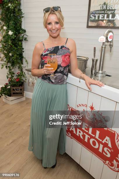 Stella Artois hosts Carley Stenson at The Championships, Wimbledon as the Official Beer of the tournament at Wimbledon on July 3, 2018 in London,...