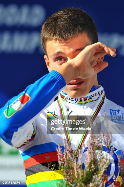 Wc Varese, Time Trial Men -23Podium, Adriano Malori Gold Medal, Celebration Joie Vreugde /Hommes - 23, Mannen -23, Contre La Montre, Tijdrit, World...