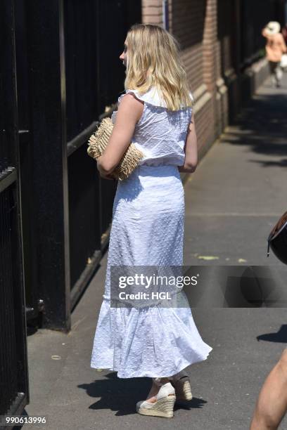 Joanne Froggatt seen outside Wimbledon AELTC on July 3, 2018 in London, England.