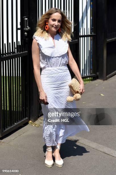 Joanne Froggatt seen outside Wimbledon AELTC on July 3, 2018 in London, England.