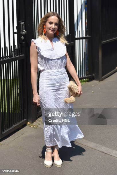 Joanne Froggatt seen outside Wimbledon AELTC on July 3, 2018 in London, England.