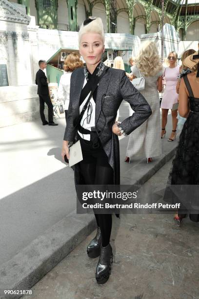 Daphne Guinness attends the Chanel Haute Couture Fall Winter 2018/2019 show as part of Paris Fashion Week on July 3, 2018 in Paris, France.