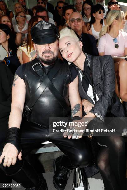 Peter Marino and Daphne Guinness attend the Chanel Haute Couture Fall Winter 2018/2019 show as part of Paris Fashion Week on July 3, 2018 in Paris,...