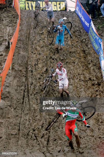 World Cup Roubaix Illustration Illustratie, Peleton Peloton, Mud Modder Boue, Landscape Paysage Landschap /World Cup, Coupe Du Monde, Werelbeker Tim...