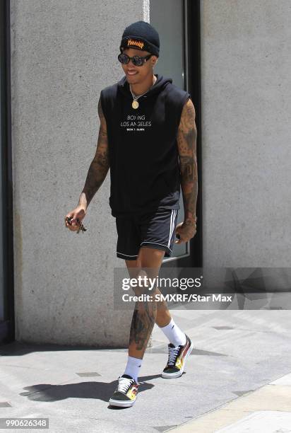 Kelly Oubre Jr. Is seen on July 2, 2018 in Los Angeles, CA.