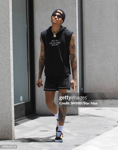 Kelly Oubre Jr. Is seen on July 2, 2018 in Los Angeles, CA.