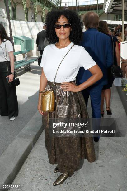 Tracee Ellis Ross attends the Chanel Haute Couture Fall Winter 2018/2019 show as part of Paris Fashion Week on July 3, 2018 in Paris, France.