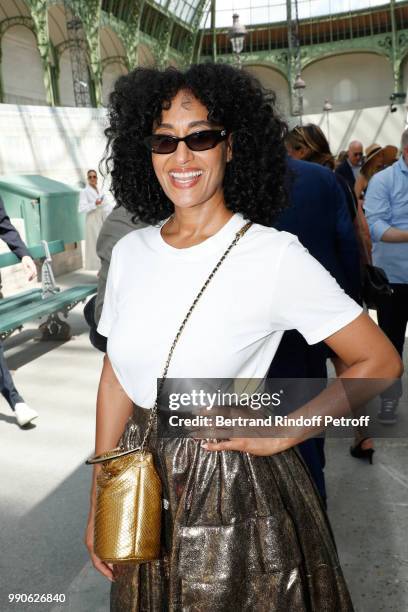 Tracee Ellis Ross attends the Chanel Haute Couture Fall Winter 2018/2019 show as part of Paris Fashion Week on July 3, 2018 in Paris, France.