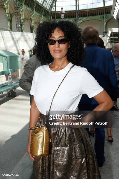Tracee Ellis Ross attends the Chanel Haute Couture Fall Winter 2018/2019 show as part of Paris Fashion Week on July 3, 2018 in Paris, France.