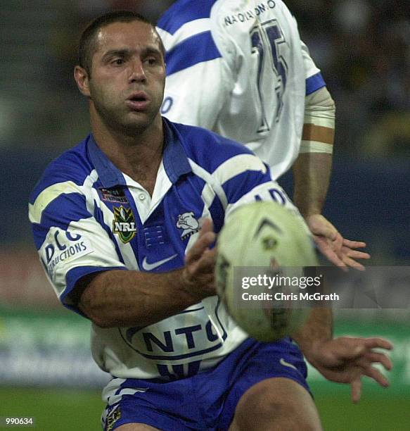 Craig Polla-Mounter of the Bulldogs in action during the round 23 NRL match between the Bulldogs and the Parramatta Eels held at Sydney Showgrounds,...