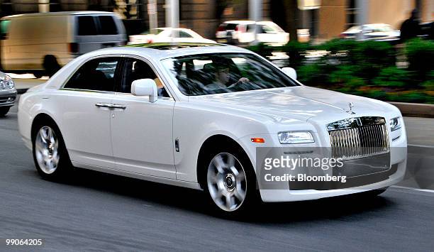 Rolls Royce Ghost is driven in Philadelphia, Pennsylvania, U.S., on Monday, May 10, 2010. Bayerische Motoren Werke AG, the maker of BMW, Mini and...