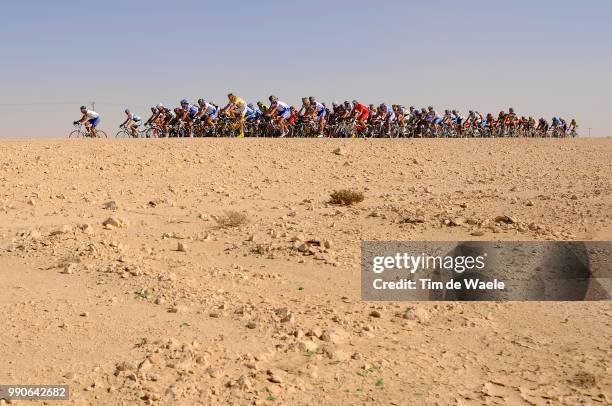 8Th Tour Of Qatar, Stage 2Illustratie Illustration, Peleton Peloton, Dessert Woestijn, Landscape Paysage Landschap /Khalifa Stadium - Al Khor...