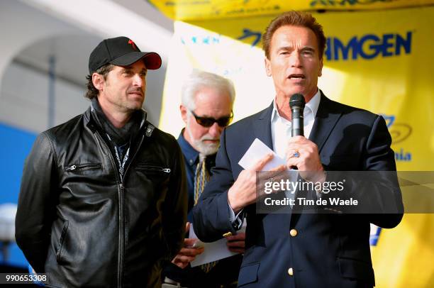 Tour Of California, Prologuearnold Schwarzenegger Gouverneur Governor Of California State, Patrick Dempsey Actor /Sacramento - Sacramento /Time...