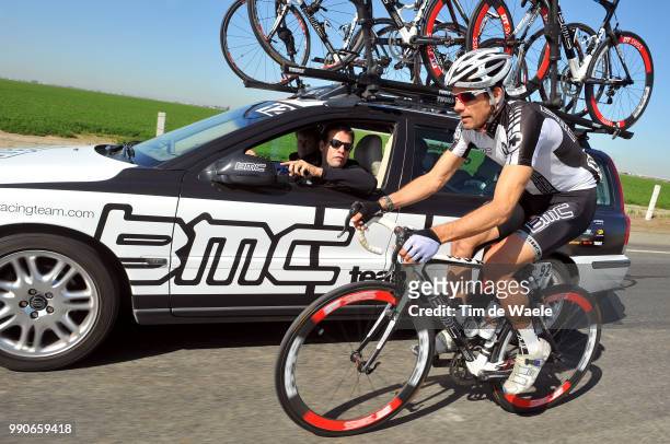 Tour Of California, Stage 5Alexandre Moos , John Lelangue Sportsdirector Team Bmc, Visalia - Paso Robles /Ronde, Rit Etape, Tim De Waele