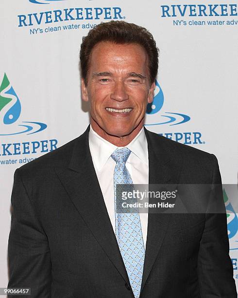 Governer Arnold Schwarzenegger attends the 2010 Riverkeeper Benefit at Pier Sixty at Chelsea Piers on April 14, 2010 in New York City.