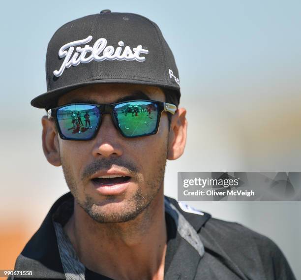 Donegal , Ireland - 3 July 2018; Rafa Cabrera Bello of Spain on the practice range ahead of the Dubai Duty Free Irish Open Golf Championship at...