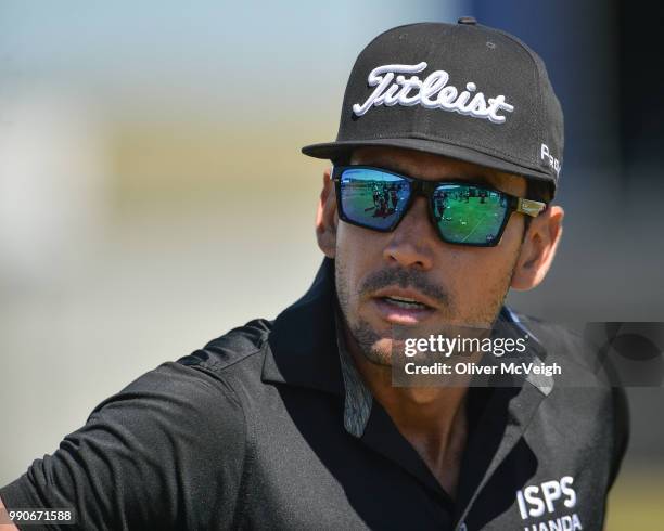 Donegal , Ireland - 3 July 2018; Rafa Cabrera Bello of Spain on the practice range ahead of the Dubai Duty Free Irish Open Golf Championship at...