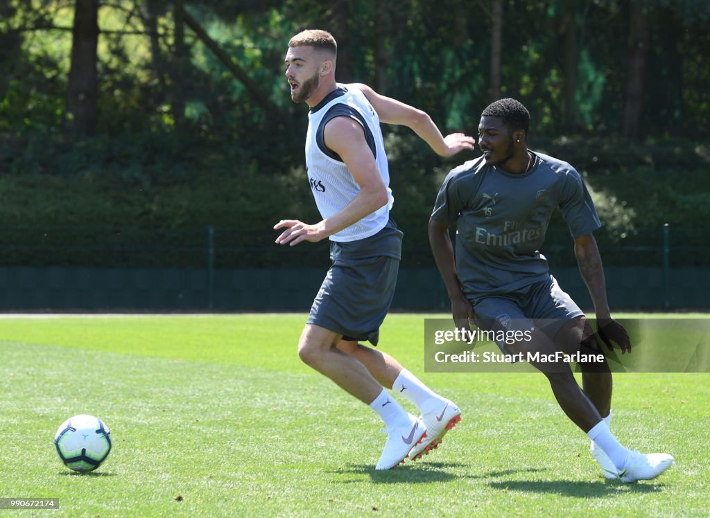 Arsenal Players Pre-Season Training Session