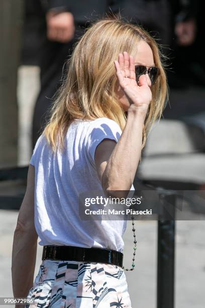 Vanessa Paradis attends the Chanel Haute Couture Fall/Winter 2018-2019 show as part of Paris Fashion Week on July 3, 2018 in Paris, France.