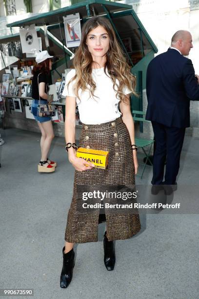 Elisa Sednaoui attends the Chanel Haute Couture Fall Winter 2018/2019 show as part of Paris Fashion Week on July 3, 2018 in Paris, France.