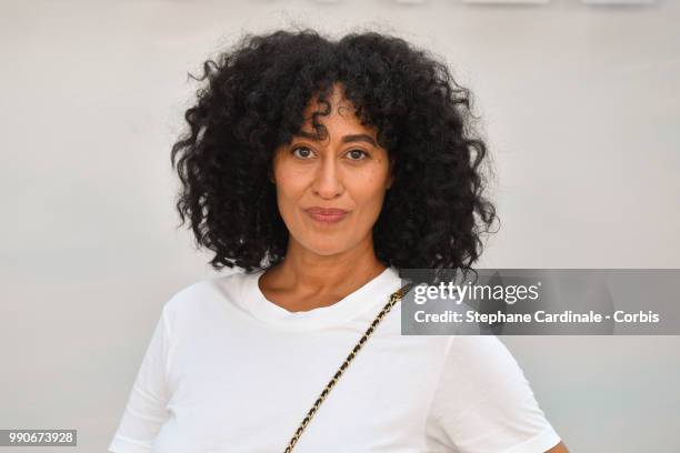 Tracee Ellis Ross attends the Chanel Haute Couture Fall/Winter 2018-2019 show as part of Haute Couture Paris Fashion Week on July 3, 2018 in Paris,...