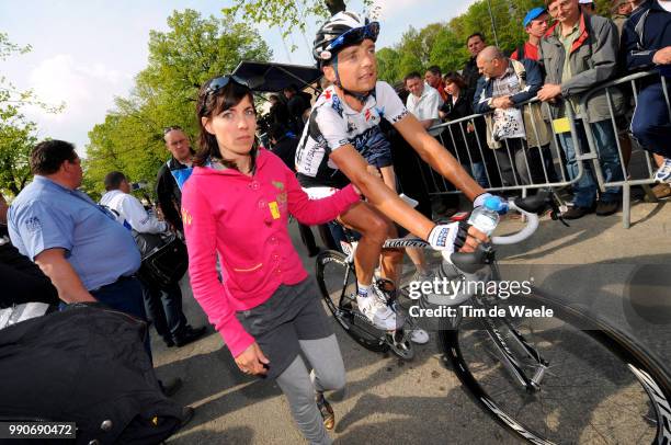 La Fleche Wallonne 2009 Arrival, Karsten Kroon + Anne , Charleroi - Huy Waalse Pijl, Tim De Waele